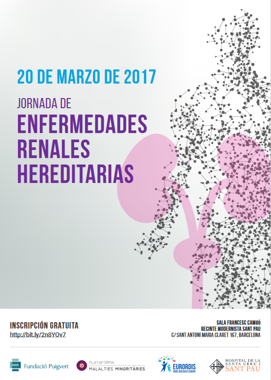 Baner Jornada Enfermedades Renales Hereditarias 2017 Recinte Modernista Sant Pau
