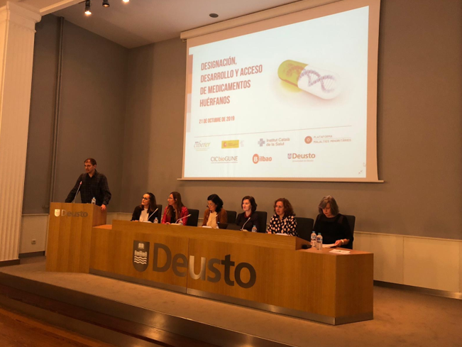 Jornada La Designació, Orfe com a porta d'entrada a la investigació, 2019 Sala Garate de la Universidad de Deusto Bilbao
